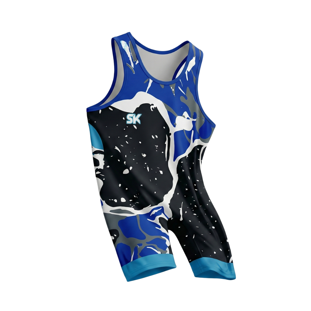 لباس کشتی طرح آبرنگی